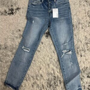 Women's Vervet Distressed Skinny Jeans